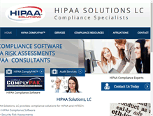 Tablet Screenshot of hipaasolutions.org